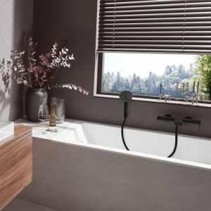Смеситель для ванны с душем Hansgrohe Vivenis 75420670 матовый черный
