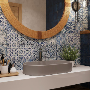 Раковина Aqueduto Espiral ESP0230 60 см, серая матовая