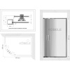 Душевой уголок Kubele DE018 RBG-MAT-MT 95х85
