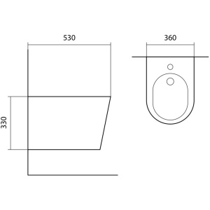 Биде подвесное Aquatek Вега AQ1057-MB черный