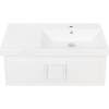 Тумба с раковиной La Fenice Cubo 90 R, белая, ручка белая