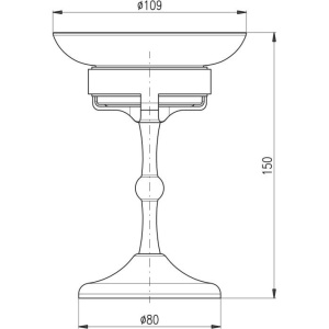 Мыльница Rav Slezak Morava MKA0301B белая глянцевая
