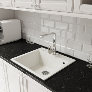 Мойка кухонная Domaci Савона PA 560 белый хлопок