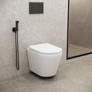 Купить Унитаз подвесной Grossman Fly GR-4478MS безобоковый, с микролифтом, белый матовый в Москве с доставкой Унитаз подвесной Grossman Fly GR-4478MS безобоковый, с микролифтом, белый матовый