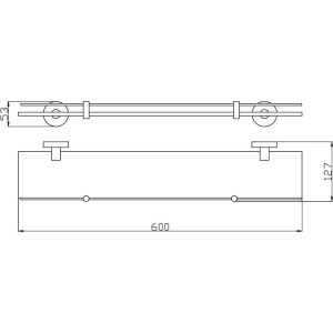 Полка Rav Slezak Colorado COA0900/60SM бронза, 60 см