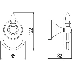 Крючок Savol 68 а S-06854A хром