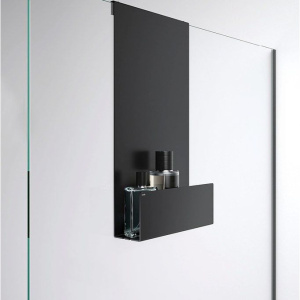 Купить Полка Keuco Universal 24951370000 черная, для душа в Москве с доставкой Полка Keuco Universal 24951370000 черная, для душа