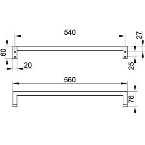Полотенцедержатель Keuco Edition 90 19101010600 56 см