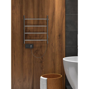 Купить Полотенцесушитель электрический Indigo Arc Lux LCALE60-40Rt серебристый в Москве с доставкой Полотенцесушитель электрический Indigo Arc Lux LCALE60-40Rt серебристый