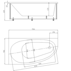 Акриловая ванна Aquatek Дива 170х90 DIV170-0000002 левая