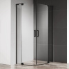 Душевой уголок Cezares Slider R 2 80/90 C Nero профиль черный, стекло прозрачное