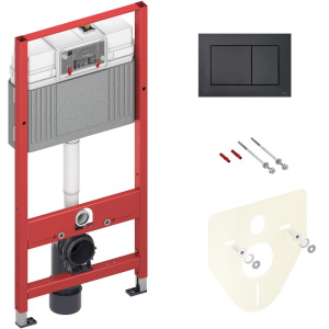 Комплект Унитаз подвесной STWORKI Дублин SETK3504-0605-001-1-6000 с микролифтом + Инсталляция TECE Now 9400414 4 в 1 с кнопкой смыва