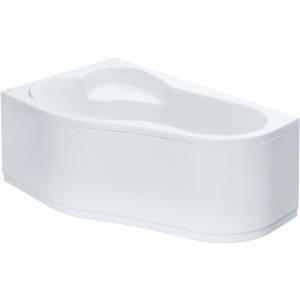 Акриловая ванна Santek Ибица XL L 160x100 см, угловая, с каркасом, со сливом-переливом, асимметричная