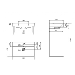 Раковина мебельная Roca Oleta 60 3274C400Y белая