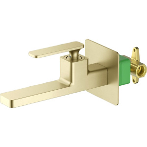 Смеситель для раковины Timo Torne 4372/17SM С ВНУТРЕННЕЙ ЧАСТЬЮ, золото матовое