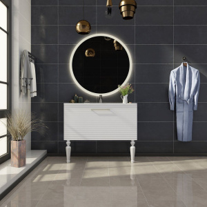 Тумба с раковиной Sanvit Эмми 3Д 100 белая