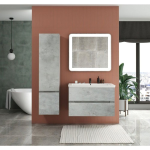 Шкаф-пенал Art&Max Techno 40 бетон лофт натуральный, L