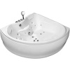 Акриловая ванна Orans OLS-BT6012X 150x150 см, угловая, с гидромассажем, с каркасом, с экраном, со сливом-переливом, со смесителем, с подголовником, дл