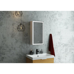 Зеркало-шкаф CONTINENT Allure R 35х65 с подсветкой