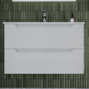 Мебель для ванной Sancos Norma 2.0 80 см белый глянец