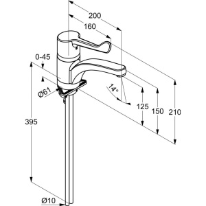 Смеситель для кухни Kludi Medi Care 349080524