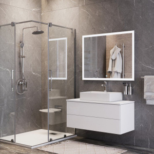 Купить Зеркало BOND Cube M44ZE-10080 100х80 с подсветкой в Москве с доставкой Зеркало BOND Cube M44ZE-10080 100х80 с подсветкой