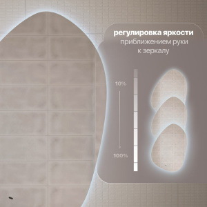 Зеркало STWORKI Скаген 60 с подсветкой