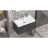 Тумба с раковиной Velvex Edge 70.1Y подвесная, графит