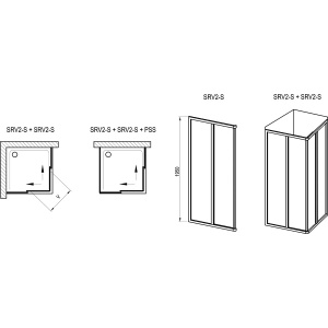 Купить Душевая дверь Ravak Supernova SRV2-100 195 S 14VA03O2Z1 в Москве с доставкой Душевая дверь Ravak Supernova SRV2-100 195 S 14VA03O2Z1