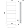 Полотенцесушитель электрический Terminus Классик П8 500x850