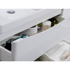 Купить Тумба с раковиной BelBagno Ancona-N 60 bianco lucido подвесная в Москве с доставкой Тумба с раковиной BelBagno Ancona-N 60 bianco lucido подвесная