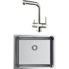 Комплект Мойка кухонная Omoikiri TADZAVA 54-U-IN нержавеющая сталь + Смеситель Takamatsu-S BN нержавеющая сталь