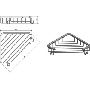 Мыльница Sapho Diamond 1318-10