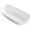 Ванна из искусственного камня Vincea VBT-6S02MW 170x75 см, отдельностоящая, овальная, со сливом-переливом, матовая
