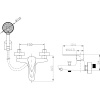 Смеситель для ванны с душем STWORKI Хадстен WFT1023-2