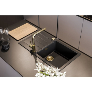 Купить Мойка кухонная Alveus Cadit Granital 40 carbon в Москве с доставкой Мойка кухонная Alveus Cadit Granital 40 carbon