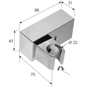 Купить Настенный держатель Remer 339SS в Москве с доставкой Настенный держатель Remer 339SS