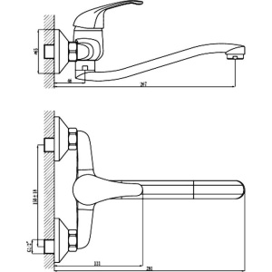 Смеситель для кухни Rossinka A A35-24