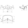 Раковина Cersanit Carina 55
