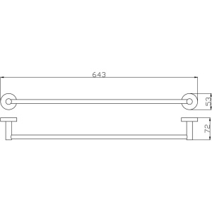 Полотенцедержатель Rav Slezak Colorado COA0701/60Z золото, 65 см