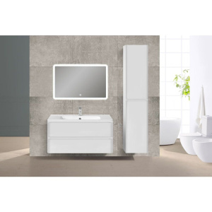 Тумба с раковиной Vincea Vico 100 белая глянцевая