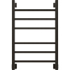 Полотенцесушитель водяной EWRIKA Деметра LP 80х50, черный матовый