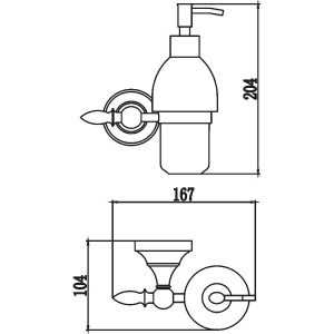 Дозатор Savol 68 а S-06831A хром
