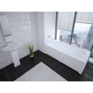 Акриловая ванна Акватек Ника 160x75 см, с ножками