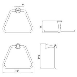 Купить Полотенцедержатель Lemark Standard LM2135C в Москве с доставкой Полотенцедержатель Lemark Standard LM2135C