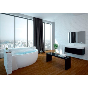 Акриловая ванна Акватек Бетта BET150-0000076 L 150x95 см, угловая, с каркасом, со сливом-переливом, асимметричная