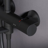 Душевая стойка AM.PM X-Joy F0785A522 черный матовый, с термостатом