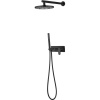 Душевой комплект Boheme Spectre 454-B С ВНУТРЕННЕЙ ЧАСТЬЮ, чёрный