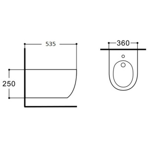 Биде подвесное Aquatek Европа AQ1006-00