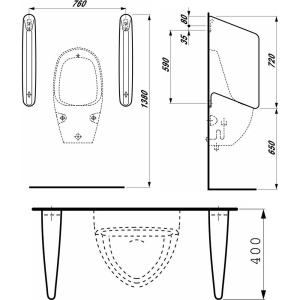 Купить Перегородка для писсуара Laufen Rion 847600 в Москве с доставкой Перегородка для писсуара Laufen Rion 847600